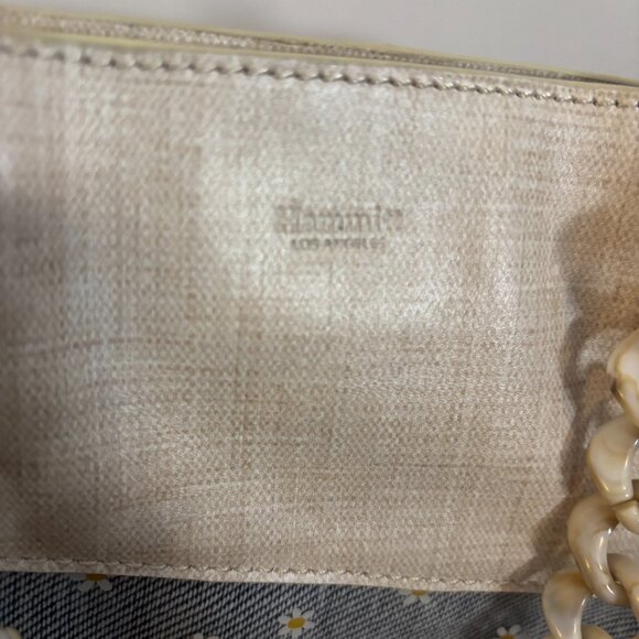 Hammitt Davis Small Undercover Daisy Cream Blue Vintage '21 Crossbody w Dust Bag - Picture 2 of 14